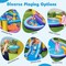 6-in-1 Kids Inflatable Water Slide with Pool Ball Pit Blower and Accessories for Outdoor and Indoor Play